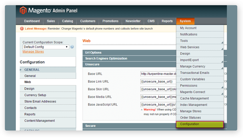 Scripts url. Magento cms. Magento admin. Magento сайты. Magento Интерфейс.