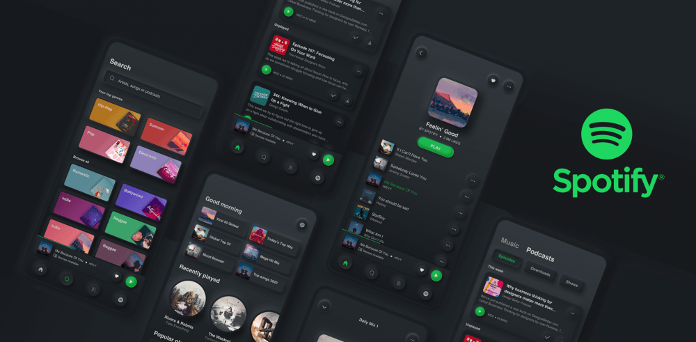 create music streaming app like Spotify