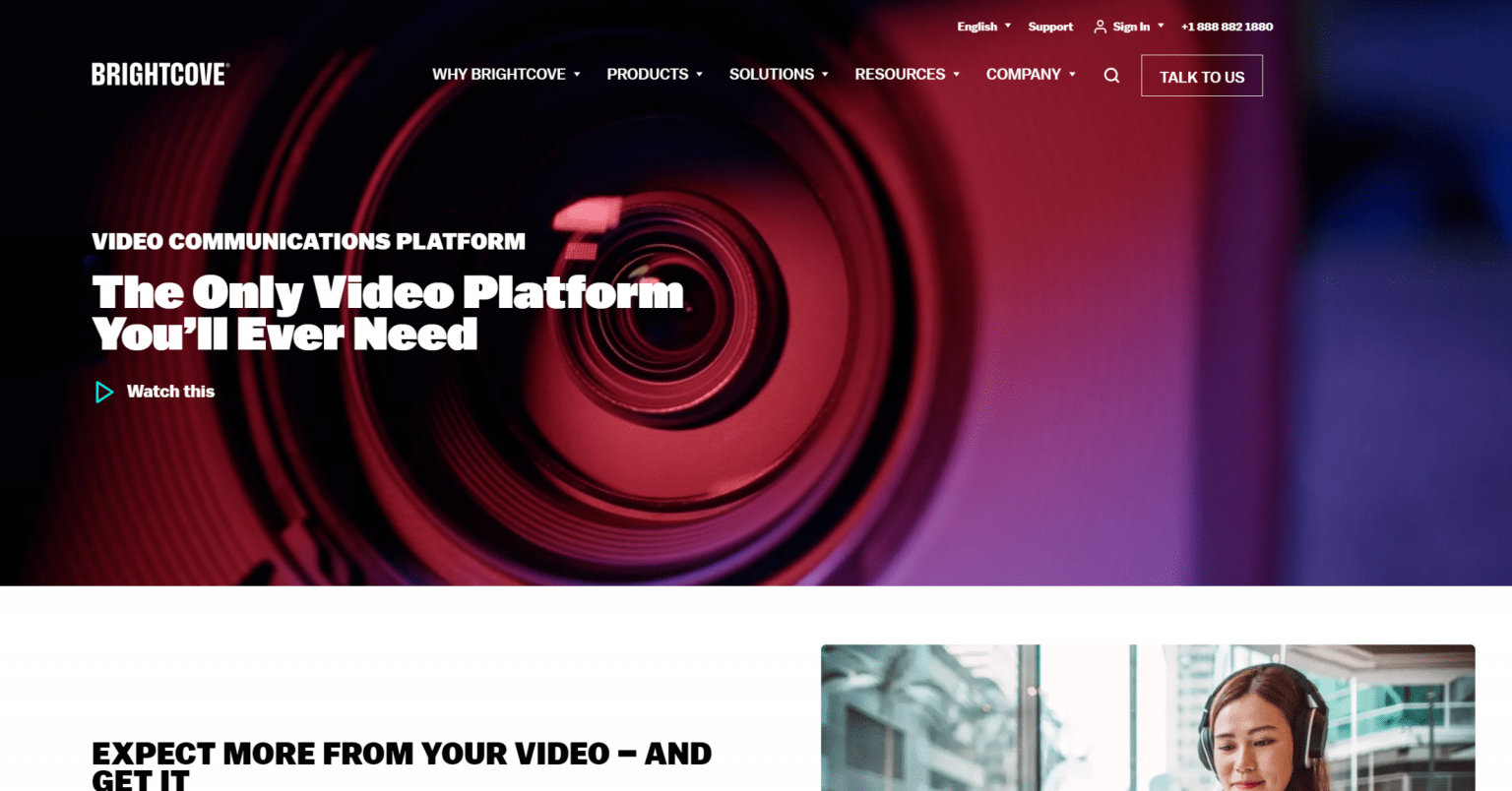 Brightcove - top real time video streaming solutions