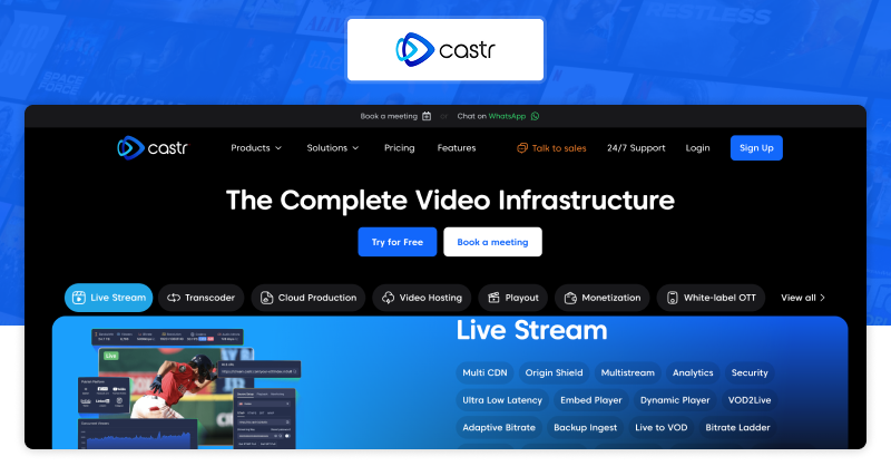 Castr -  Online video platform