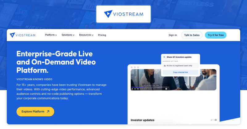 Viostream -  Online video platforms