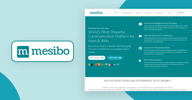 mesibo - top 10 mesaging sdks