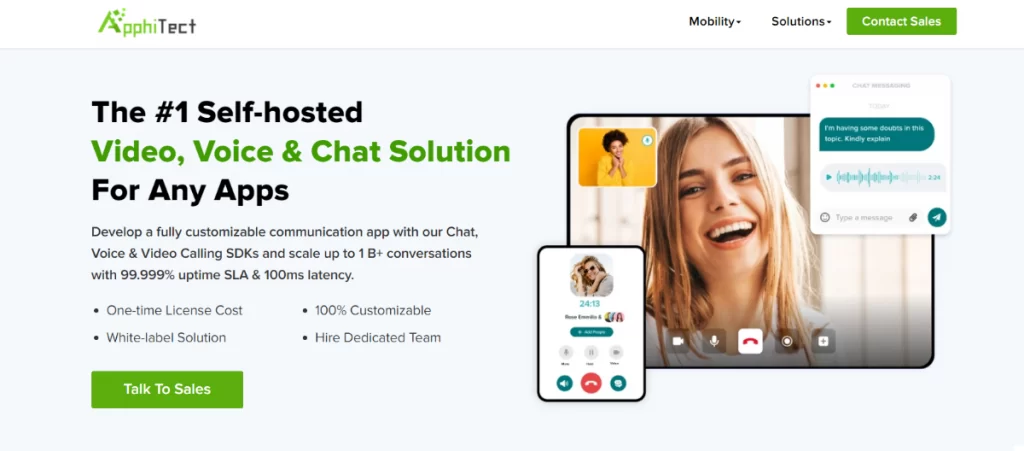 custom video chat api