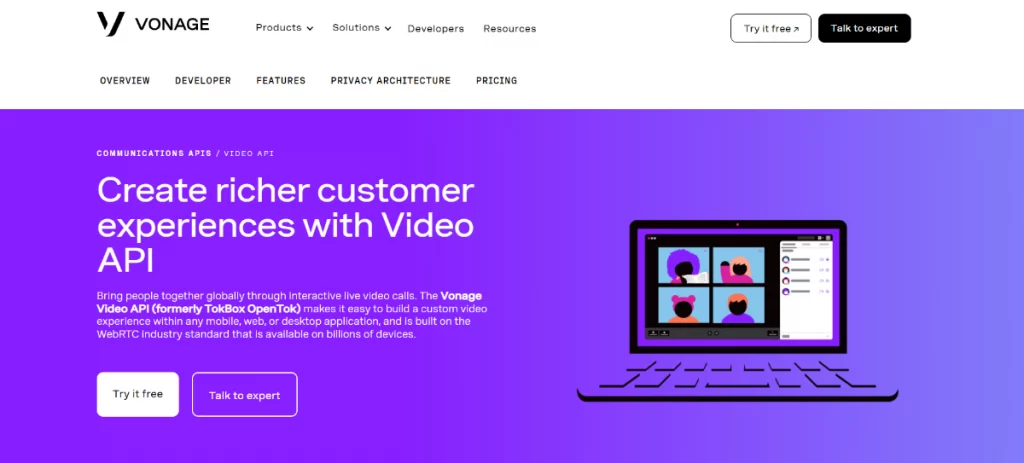 embed video calling on website