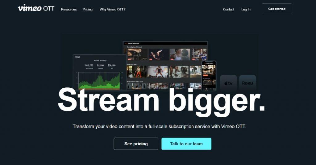 vimeo ott video streaming platform provider