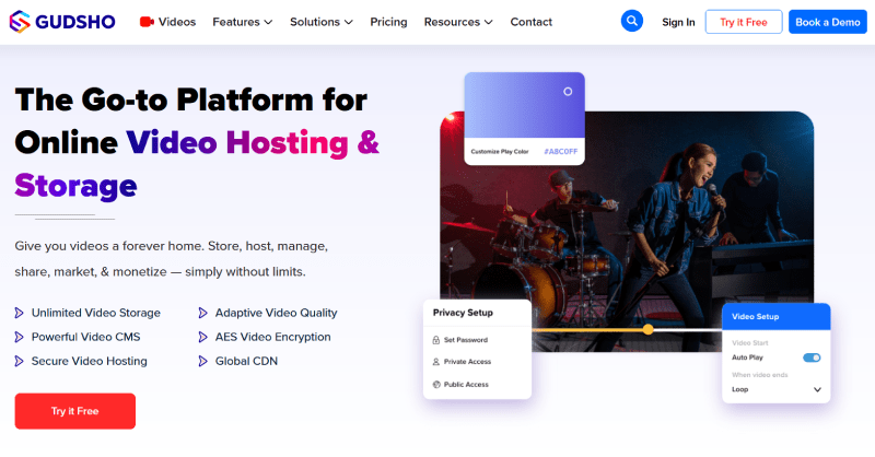 GUDSHO - Video Hosting Platform