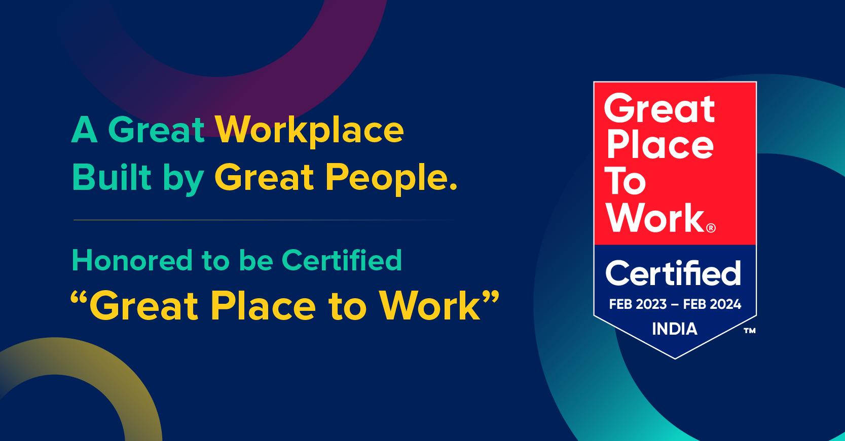 CONTUS Tech is Now Officially Great Place to Work Certified
