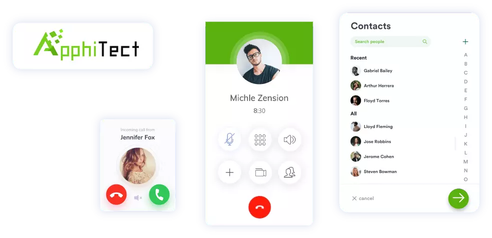 apphitect white label live voice solution