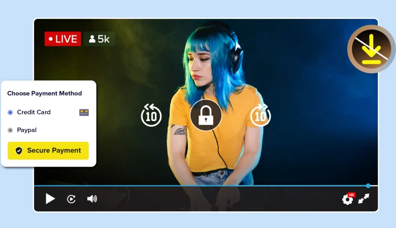 create live streaming website