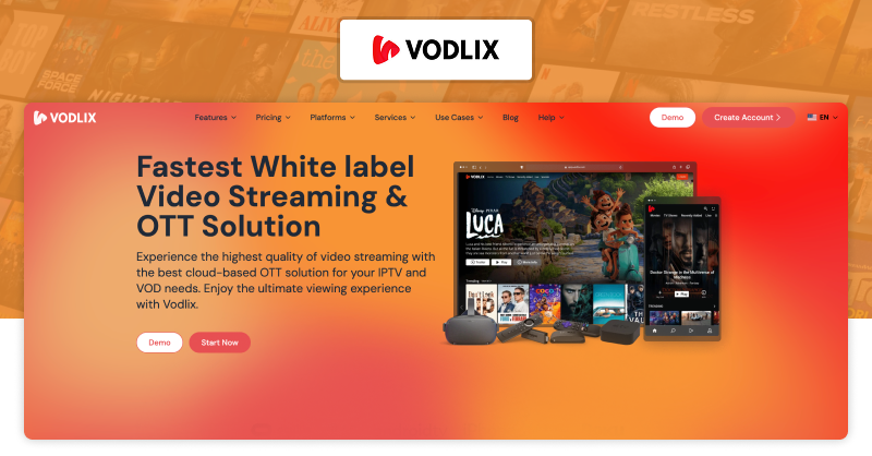 Vimeo OTT Alternative - Vodlix