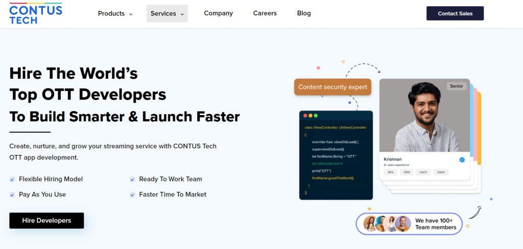 develop ott platform with contus