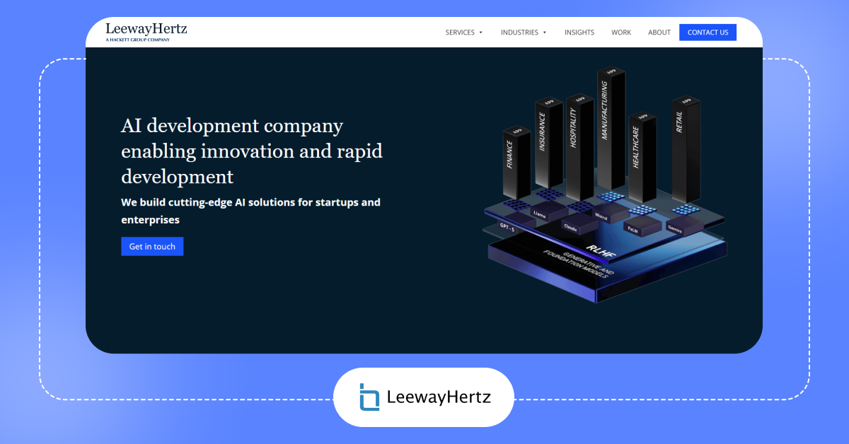 Leeway Hertz excels in app development AI, creating smart application solutions.