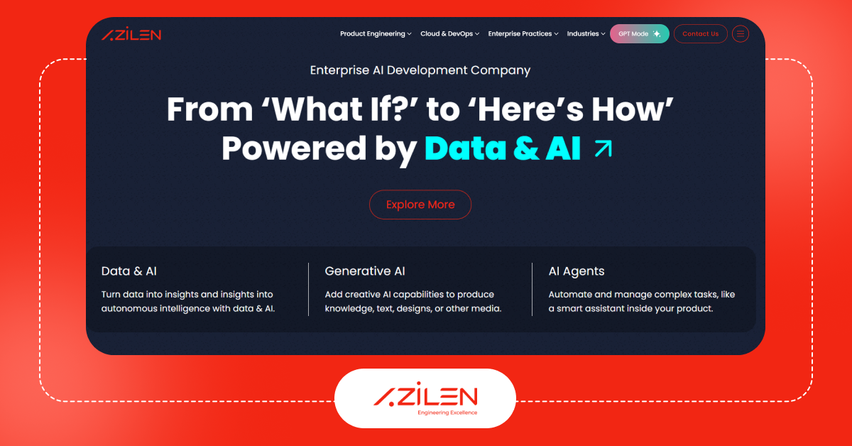 Azilen Technologies applies artificial intelligence for app development to create smart application solutions.