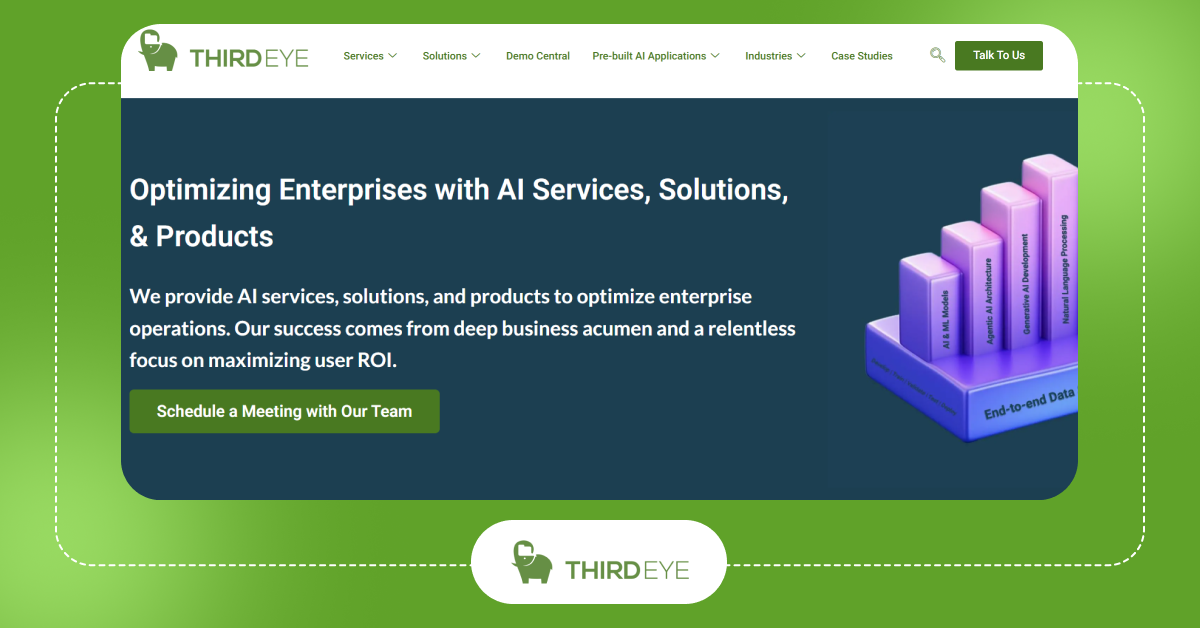 ThirdEye Data integrates AI in app development to build transformative business application solutions.