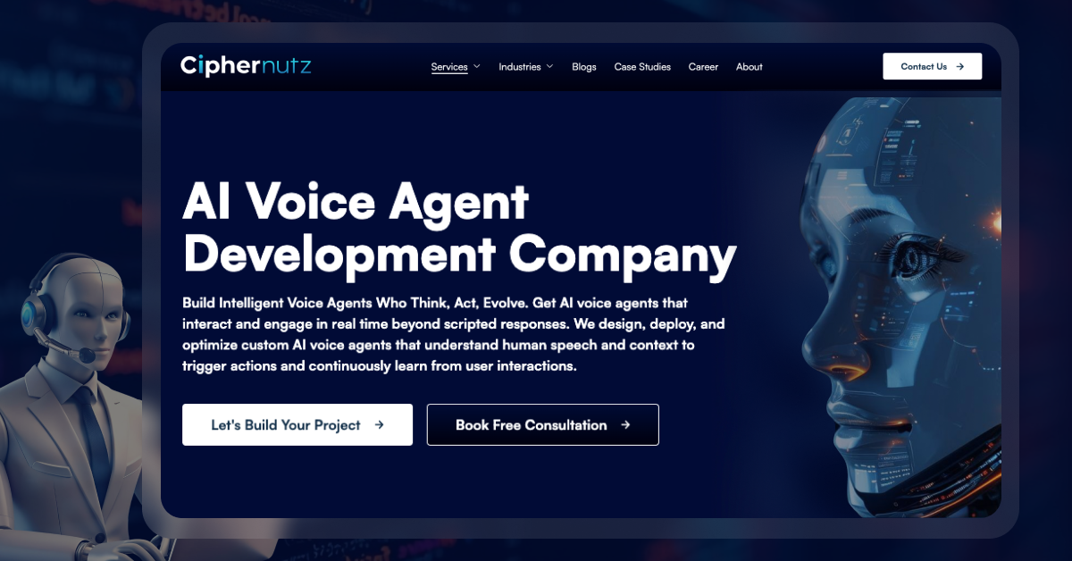 Ciphernutz IT Services is among the best AI voice agent development companies offering enterprise grade ai solutions.