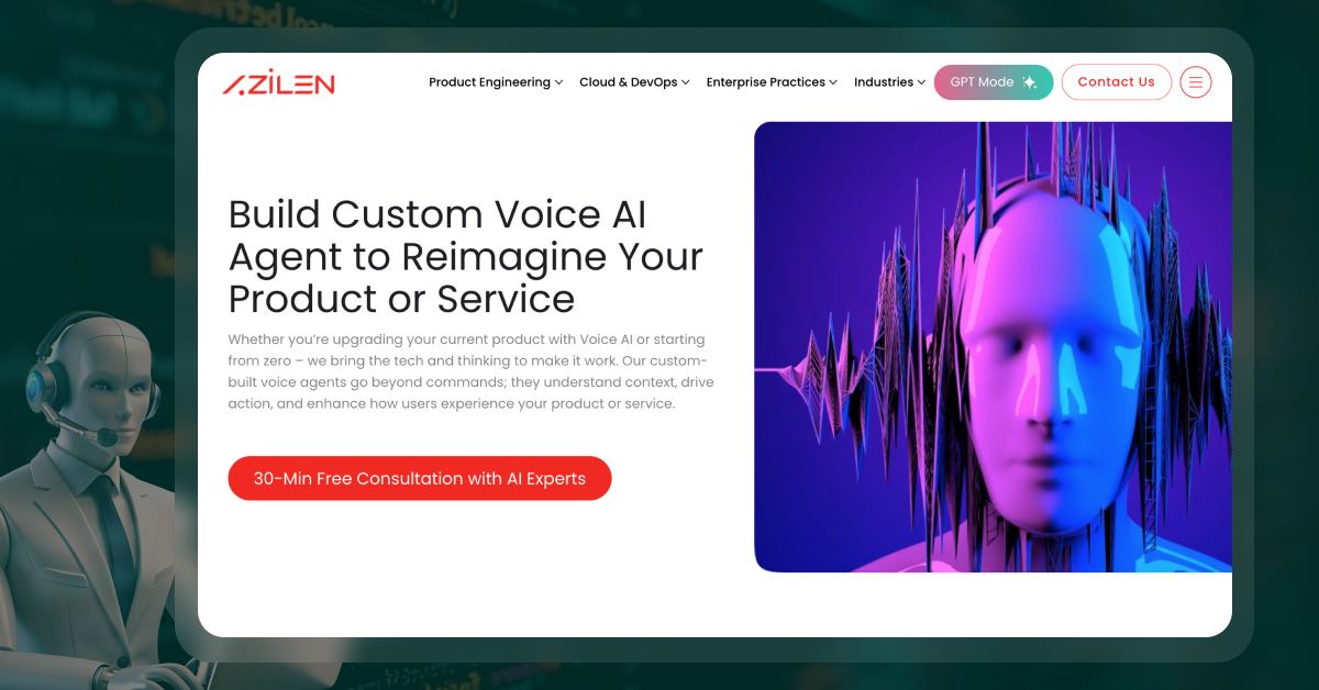 Azilen Technologies stands among the top AI voice agent development companies building future ready voice solutions.