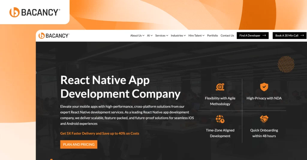 cross platform app development react native